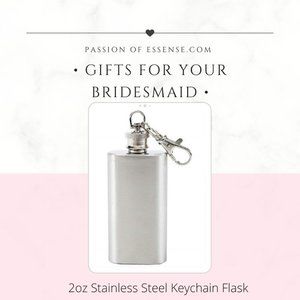 HP Bridesmaid Gifts Stainless Steel Keychain Flask